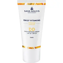 Захисний DD-крем для обличччя Sans Soucis Daily Vitamins Apricot DD Cream SPF25 Dark темний 30 мл