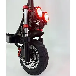 Електросамокат Двомоторний Tesla 30000 (4000W, 52V, 24Ah) з сидiнням та Боксом на руль - мініатюра 8