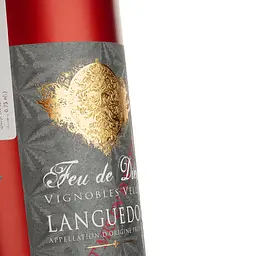 Вино Vignobles Vellas Feu De Dieu AOP Languedoc 2021 червоне сухе 0.75 л - мініатюра 3