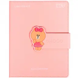 Щоденник шкільний Yes Line Friends A5 40 аркушів PU твердий (911686) 
