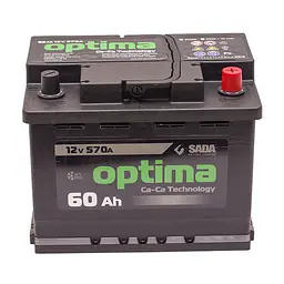 Автомобільний акумулятор Optima 6СТ-60 (-/+) Євро 12В 60Ач 570А - мініатюра 2