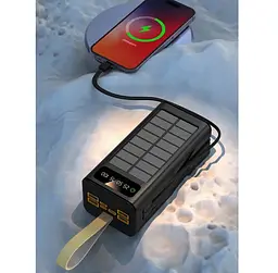 Повербанк Powerbank ACL PW90 30000mAh, SOLAR, TypeC + Lighting, Black - мініатюра 7