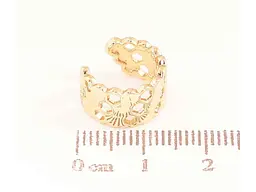 Сережки Xuping моно-кафа позолота 18K "Візерунок стільники" 290794 - мініатюра 2