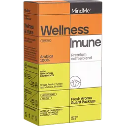 Набір: кава MindMe Wellness & Imune функціональна мелена 250 г + колагенові вершки з кокосовим молоком MindMe Beauty Creamer 210 г - мініатюра 2