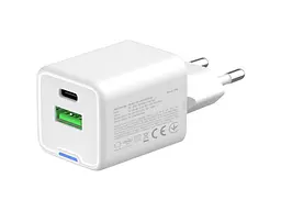 Мережевий зарядний пристрій ColorWay GaN Mini 20 W White (CW-CHS062PD-WT) - мініатюра 2