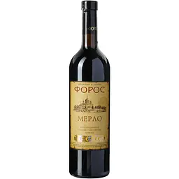 Вино Форос Мерло ординарне сухе червоне 0.75 л