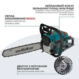 Бензинова пила Konner&Sohnen KS CS21G-16-1 - мініатюра 7