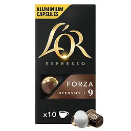Набор кофе в капсулах L'OR Espresso Forza 100 капсул (10 п. х 10 шт.) - мініатюра 2
