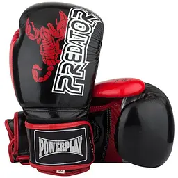 Рукавиці боксерські PowerPlay PP 3007 Carbon Black - 12 унцій