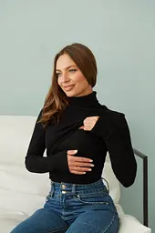 Гольф для вагітних та годуючих Dublin L (46) Lullababe Чорний - мініатюра 8