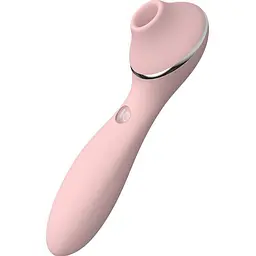 Вибратор KisToy Polly Plus Вакуумный, 16.8х3.5 см розовый
