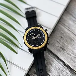 Чоловічий наручний годинник 6012 Black-Gold Sanda acs0030972 - мініатюра 3