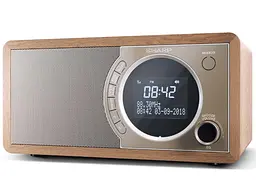 Радіоприймач колонка Sharp DR450BR Brown DAB+, FM RDS, Bluetooth, мережа - мініатюра 3