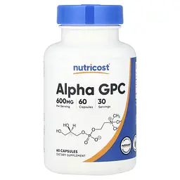  Альфа-гліцерилфосфорилхолін Nutricost Alpha GPC 600 мг 60 капсул