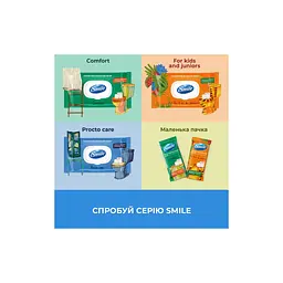 Туалетний папір Smile Procto Care Вологий 40 аркушів (4823071666076) - мініатюра 5