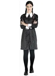 Карнавальний дитячий костюм Ciao MGM Wednesday Addams плаття Венсдей Адамс для дівчинки 140 см 6–8 років чорний (SKU-387)