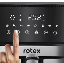Мультипіч-фрітюрниця Rotex ROM770-XL UP&DownFry 7.5л антипригарне покриття 8 програм 2000 Вт Чорний - мініатюра 4
