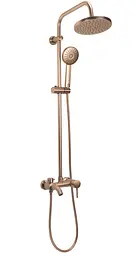Душова система з виливом Rea Luis brushed copper REA-P7156 - мініатюра 7