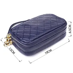 Шкіряна сумка на три відділення для жінок Vintage 19х12х6,5 см sum0027598 - мініатюра 5