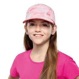 Кепка Buff Kids 5 Panels Cap heavens pink Білий-Рожевий - мініатюра 3