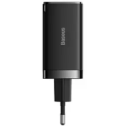МЗП Baseus GaN5 Pro 65W 2Type-C+USB 100W EU (CCGP12020) Black - мініатюра 2