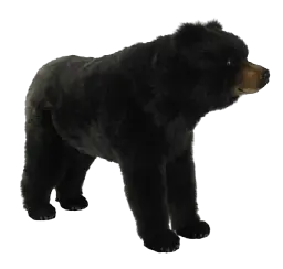 М'яка іграшка Hansa Чорний ведмідь Hansa, серія Animal Seat, 87 см - мініатюра 2