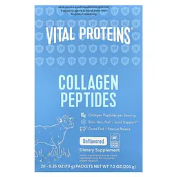 Пептиди колагену Vital Proteins Collagen Peptides без ароматизаторів 200 г (20 пакетиків x 10 г) - мініатюра 2