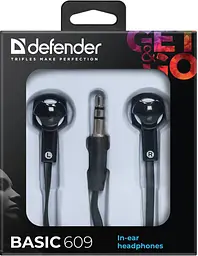 Навушники Defender Basic-609 Black/White (63609) (6232795) - мініатюра 3