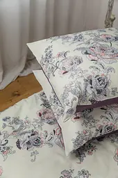 Комплект постільної білизни ТЕП Soft dreams Josephina двоспальний фіолетовий з білим (2-03858_25506) - мініатюра 6