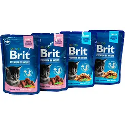Набір вологих кормів для кошенят Brit Premium курка з рибою 4 шт. х 100 г - мініатюра 5