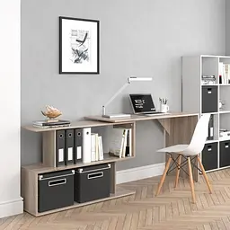 Стіл комп'ютерний кутовий Forte Alma 1200x770x500 Дуб сонома (id27-0000-41-sonoma) - мініатюра 2