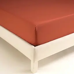 Простирадло на резинці з наволочкою Penelope - Laura brick red цегляний 100x200+50x70 - мініатюра 4