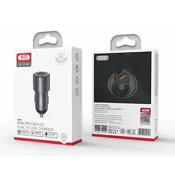Автомобільний зарядний пристрій XO CC45 PD30W PD+USB30W Shared 60W Metal Gray - мініатюра 2