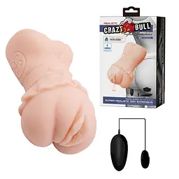 Мастурбатор вагіна Crazy Bull Vagina Masturbator Flesh Vibrating I