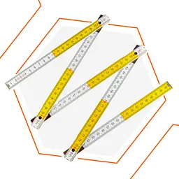 Лінійка дерев'яна складна Polax 1 м 24.5х9.2х8.2 см (38-071) - мініатюра 2