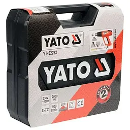 Фен технічний мережевий Yato 2000 Вт (YT-82292) - мініатюра 4