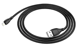 Кабель Hoco X61 Ultimate silicone charging data cable for Lightning Black