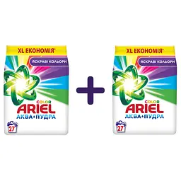 Пральний порошок Ariel Аква-Пудра Color Яскраві кольори 8.1 кг (2 x 4.05 кг) 
