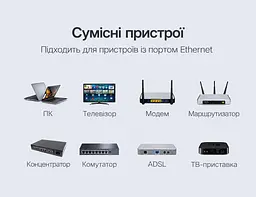 Штекери Ethernet UGREEN NW111 10 шт. модульні конектори RJ45 8P8C екрановані Cat6 FTP для мережі 1000 Мбіт/с тризубчасті позолочені контакти 3U кліщі для обтискання потрібно придбати окремо для кабелю із зовнішнім діаметром оболонки до 6,5 мм для одножильних і багатожильних провідників (20333) - мініатюра 12