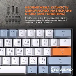 Клавіатура GamePro MK130R Outemu Red Hot-Swap RGB USB (MK130R) - мініатюра 11
