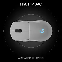 Комп'ютерна миша Logitech G PRO 2 Wireless LIGHTSPEED - WHITE L910-007302 teh0022061 - мініатюра 3