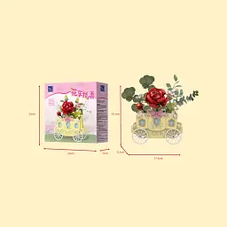 Конструктор Pantasy Original - Flower Cart Кошик із трояндами (15027) - мініатюра 4