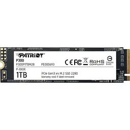 Накопичувач SSD Patriot P300 M.2 2280 PCIe NVMe 3.0 x4 TLC 1TB (P300P1TBM28)