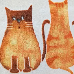 Плед Love You Коти флісовий 150x200 см бежевий (8183) - мініатюра 4