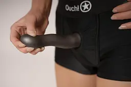 Фалоімітатор Ouch! Curvy G-Spot Dildo 7'' 17 cm (фіолетовий) - мініатюра 7