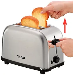 Тостер Tefal Ultra Mini 700 Вт металік (TT330D30) - мініатюра 2