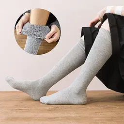 Гольфи теплі з махрою світло-сірі One Size 3643 - мініатюра 2