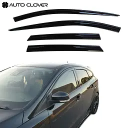 Дефлектори вікон вітровики для Ford Focus III 2011-2018 седан хетчбек 4 шт (Auto Clover)