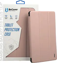 Чохол-книжка BeCover Smart Case для Samsung Galaxy Tab S10 Plus SM-X820/SM-X826 Рожево-золотистий (712240) - мініатюра 7