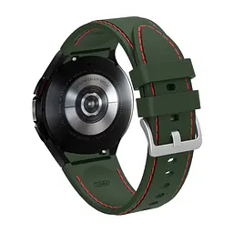 Браслет RLine для Samsung Galaxy Watch 4 - зелено-червоний ширина кріплення 20мм силікон Watchbands (W44-2WB52399204) - мініатюра 4
